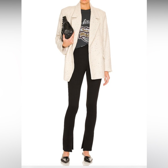 Anine Bing Pants - Anine Bing Max Pant Split Leg Trouser